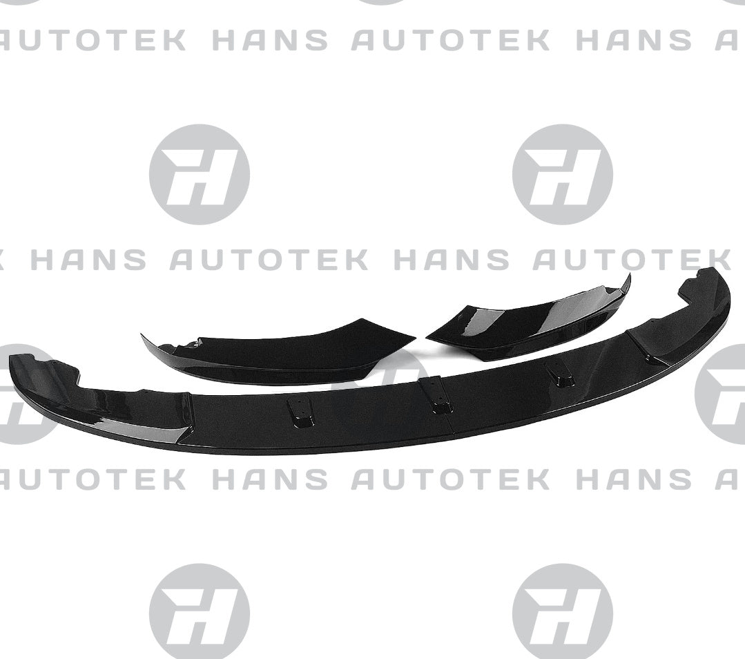 BMW F32 F33 F36 Gloss Black Front Lip - M-Performance Style - view 5