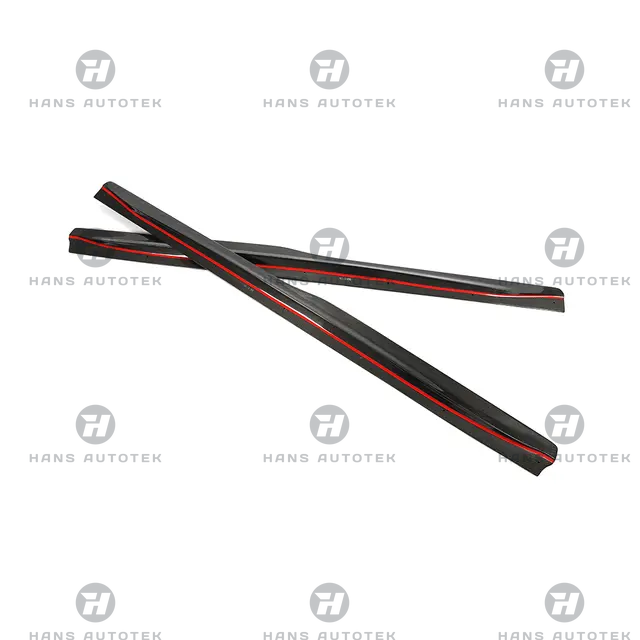 PSM Style Carbon Fiber Side Skirts Extension Lip FOR BMW M3 F80 SEDAN