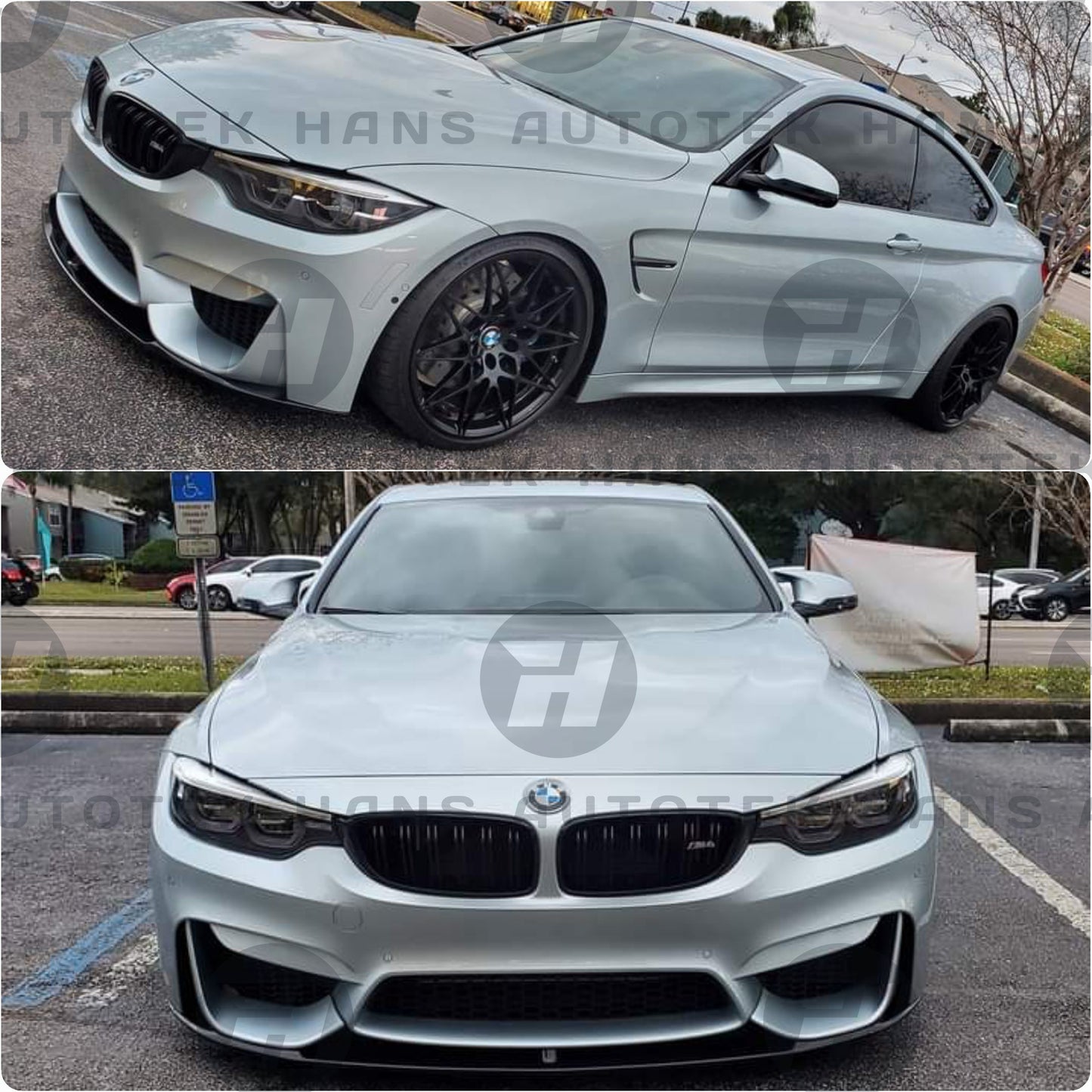 MPerformance Style Bottom Carbon Fiber Front Lip FOR BMW M3 M4 F80 F82 F83 14-20