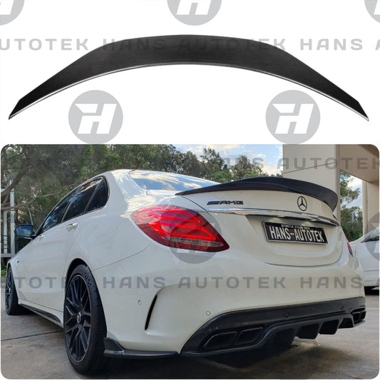 Real Carbon Fiber Spoiler PSM style FOR Mercedes C Class W205 Sedan C300 C63 C43