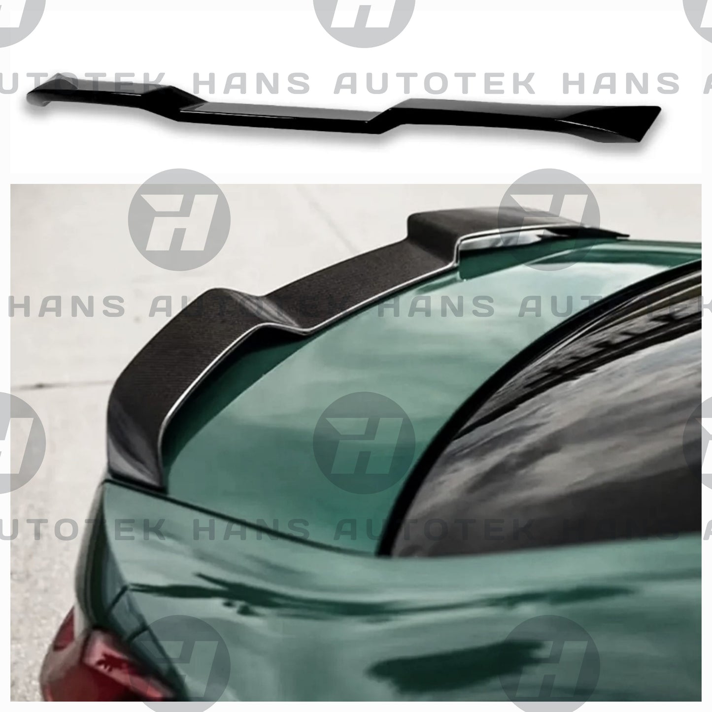 V STYLE GLOSS BLACK REAR SPOILER TRUNK FOR BMW G80 M3 G20 3 SERIES SEDAN 2019-UP