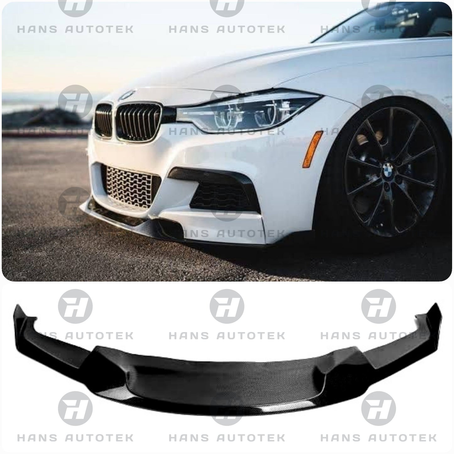 MAD Style Glossy Black Front Lip M Sport Bumper FOR BMW 3 Series F30 F31
