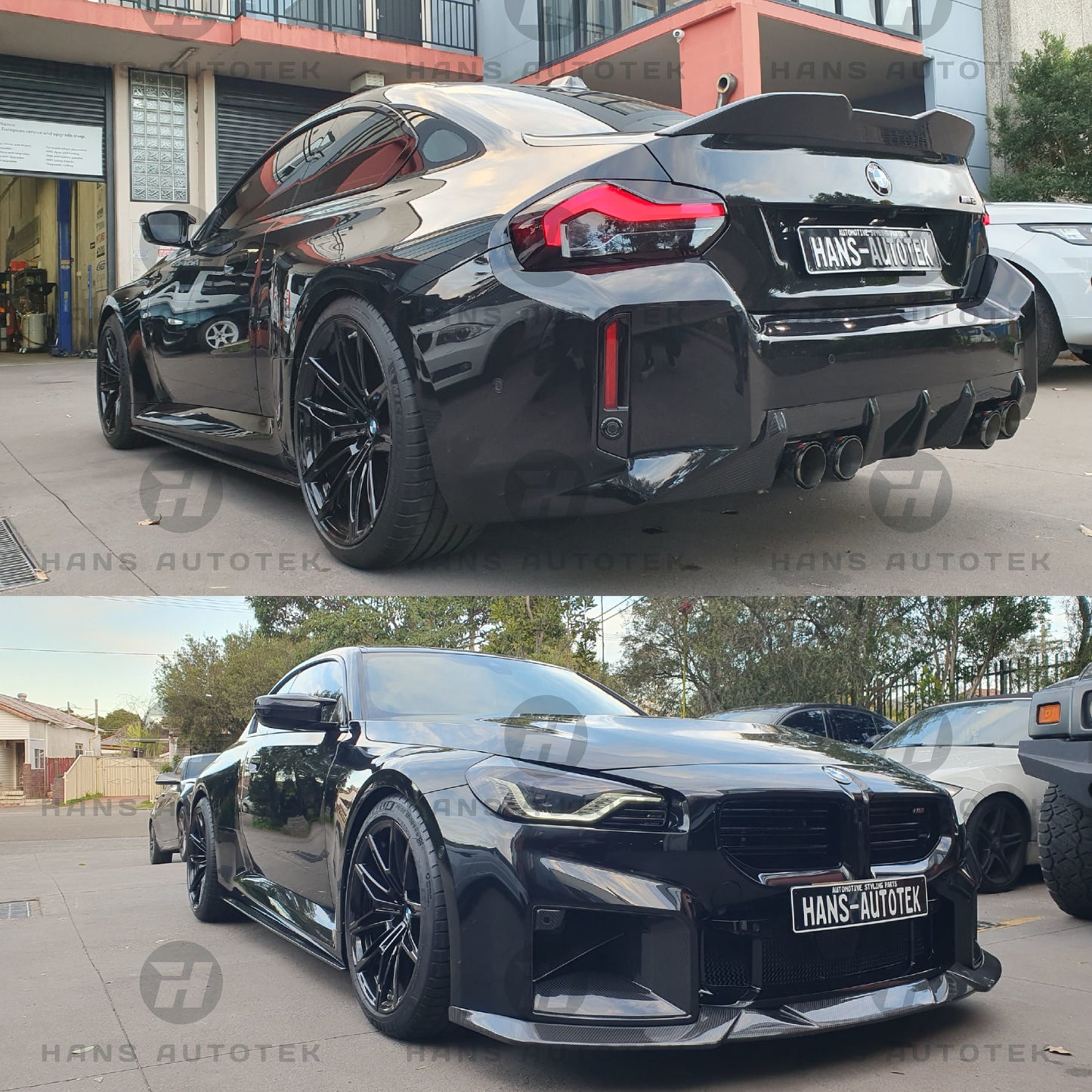 AC STYLE REAL CARBON FIBER SIDE SKIRTS FOR BMW M2 G87 COUPE ( 2022 - UP )