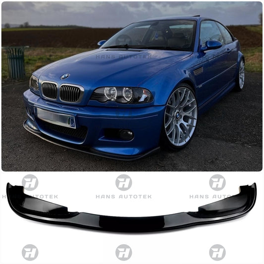 HAMANN STYLE GLOSS BLACK FRONT LIP SPLITTER FOR BMW E46 M3