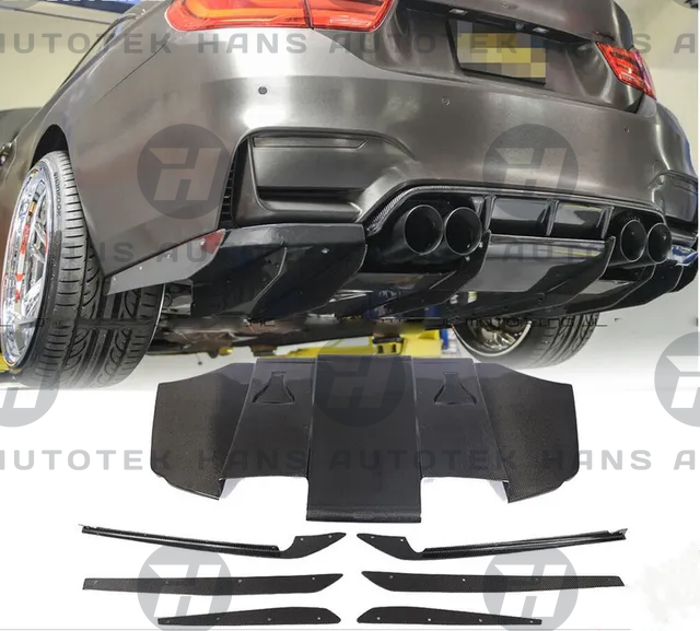 Varis Style Real Carbon Fiber Rear Under-Tray Diffuser for BMW E92 E93 M3
