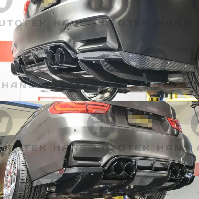 Varis Style Real Carbon Fiber Rear Under-Tray Diffuser for BMW E92 E93 M3
