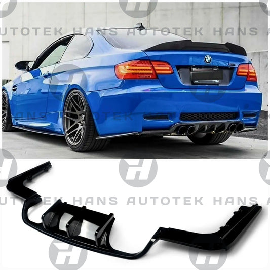 Gloss Black Rear Bumper Diffuser V-style FOR BMW E92 E93 M3 COUPE