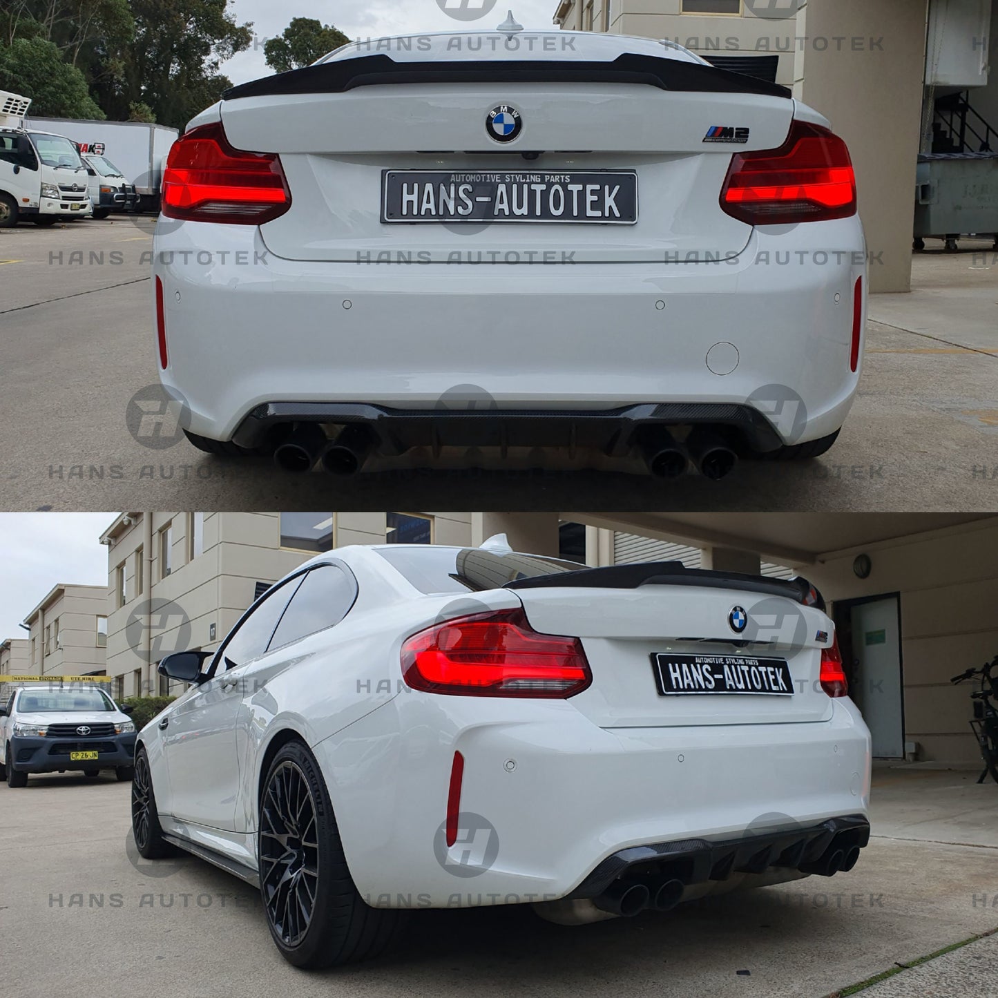 M4 STYLE FULL CARBON FIBER REAR SPOILER FOR BMW 2 Series F22& M2 F87 Competition