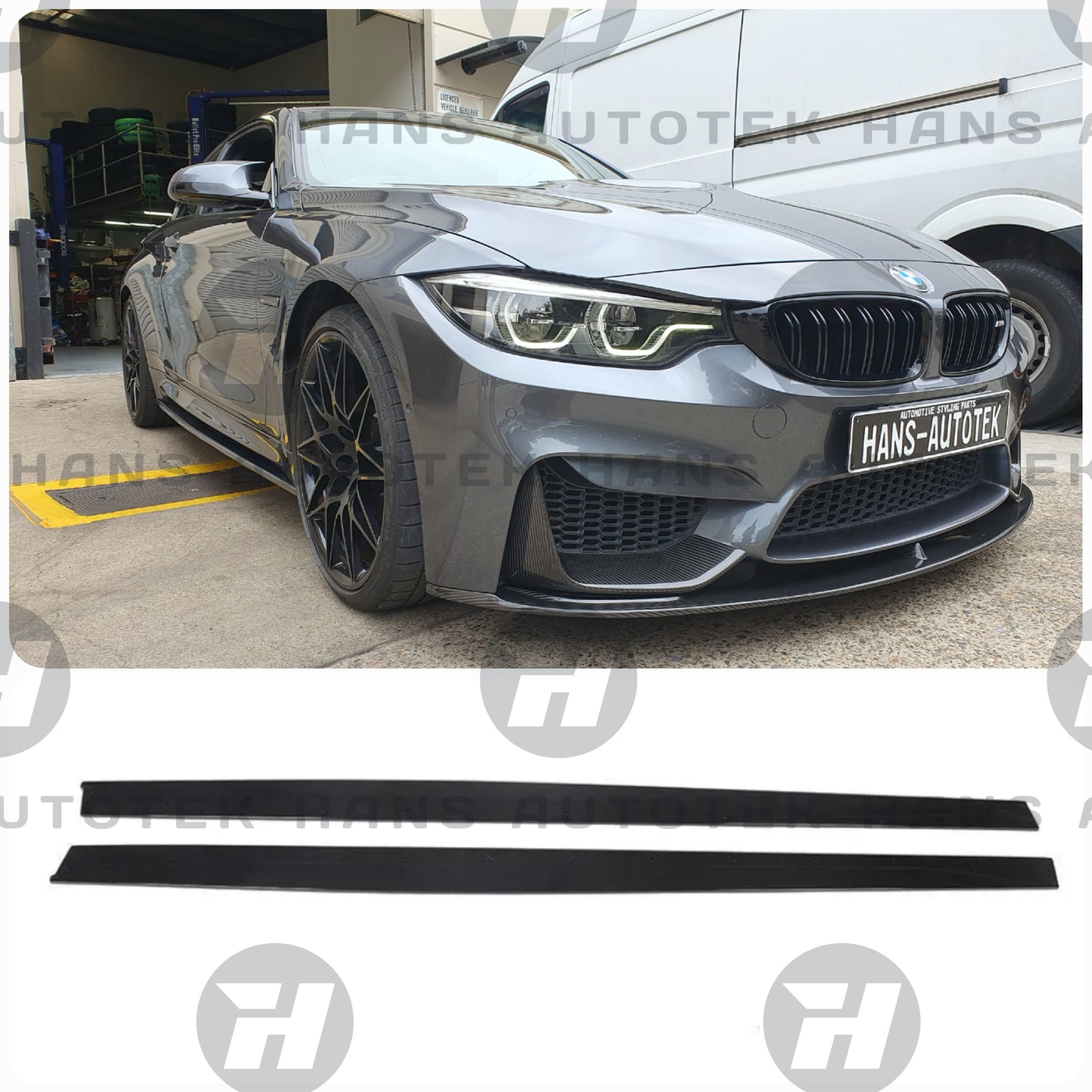 M-Performance Style Gloss Black Side Skirts Extension FOR BMW F80 F82 F83 M3 M4