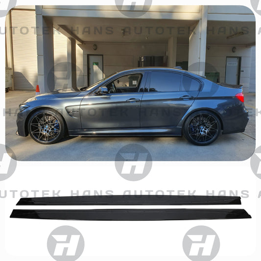 M-Performance Style Gloss Black Side Skirts Extension FOR BMW F80 F82 F83 M3 M4
