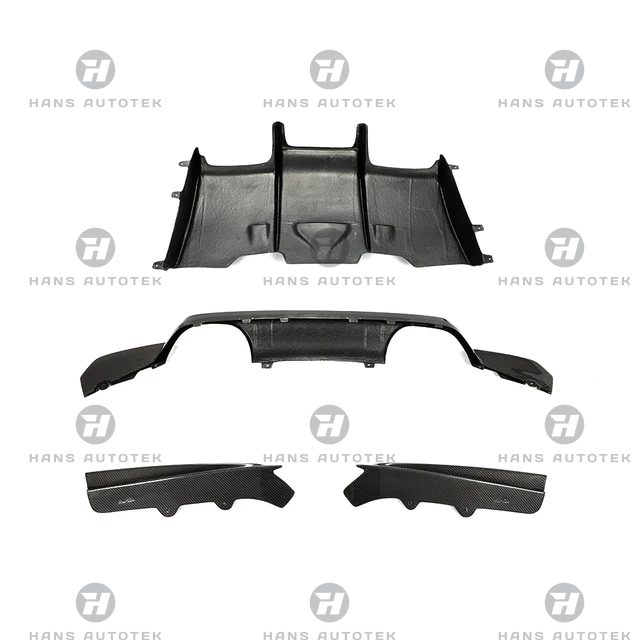 PSM Style Real Carbon Fiber Rear Diffuser FOR BMW M3 M4 F80 F82 F83