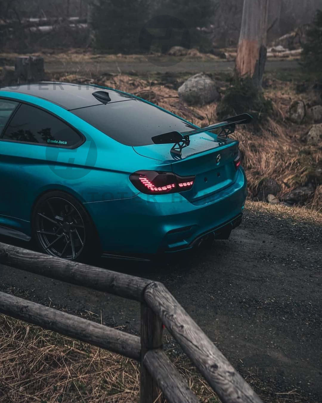 GTS Style Gloss Black Rear Trunk Wing FOR BMW M4 F82 Coupe 2D (2014-2019)