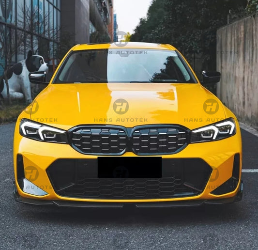 REAL CARBON FIBER FRONT LIP FOR BMW 3 SERIES LCI G20 G21 M SPORT SED WAG 2022+