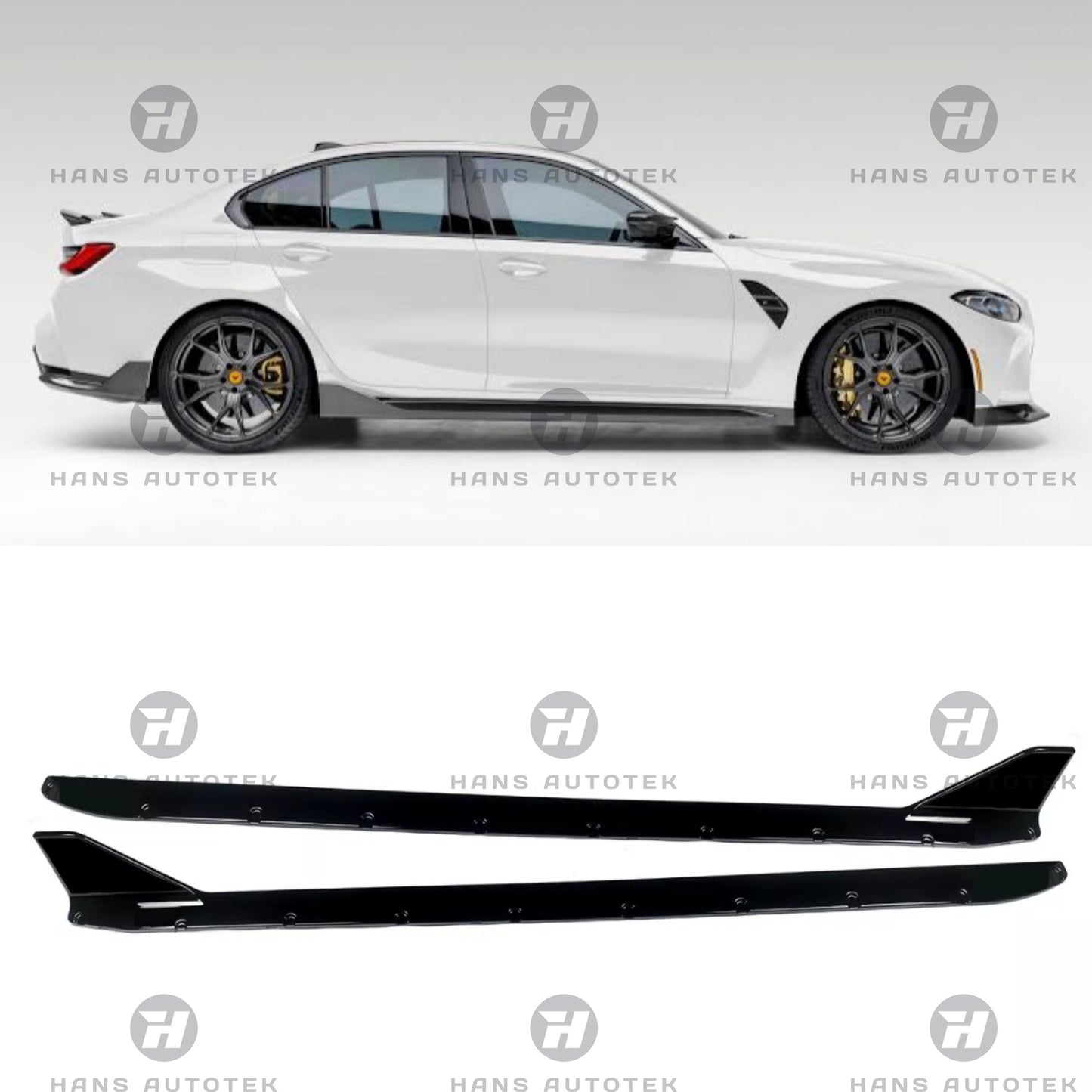 Performance Style Gloss Black Side Skirts Extension FOR BMW M3 M4 G80 G82 G83