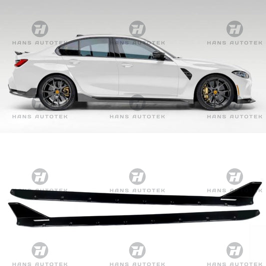 Performance Style Gloss Black Side Skirts Extension FOR BMW M3 M4 G80 G82 G83