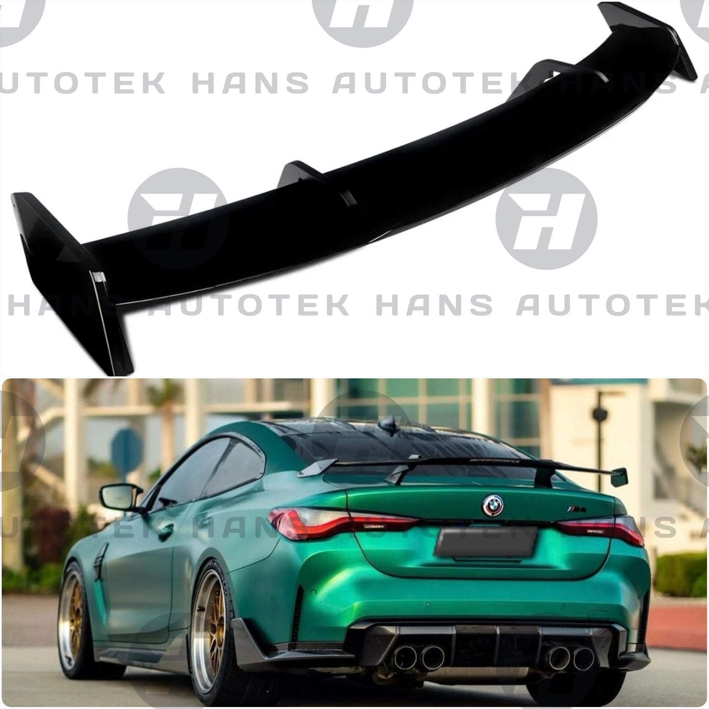 M-Performance Style Gloss Black Rear Wing Spoiler FOR BMW M3 M4 G80 G82 G83
