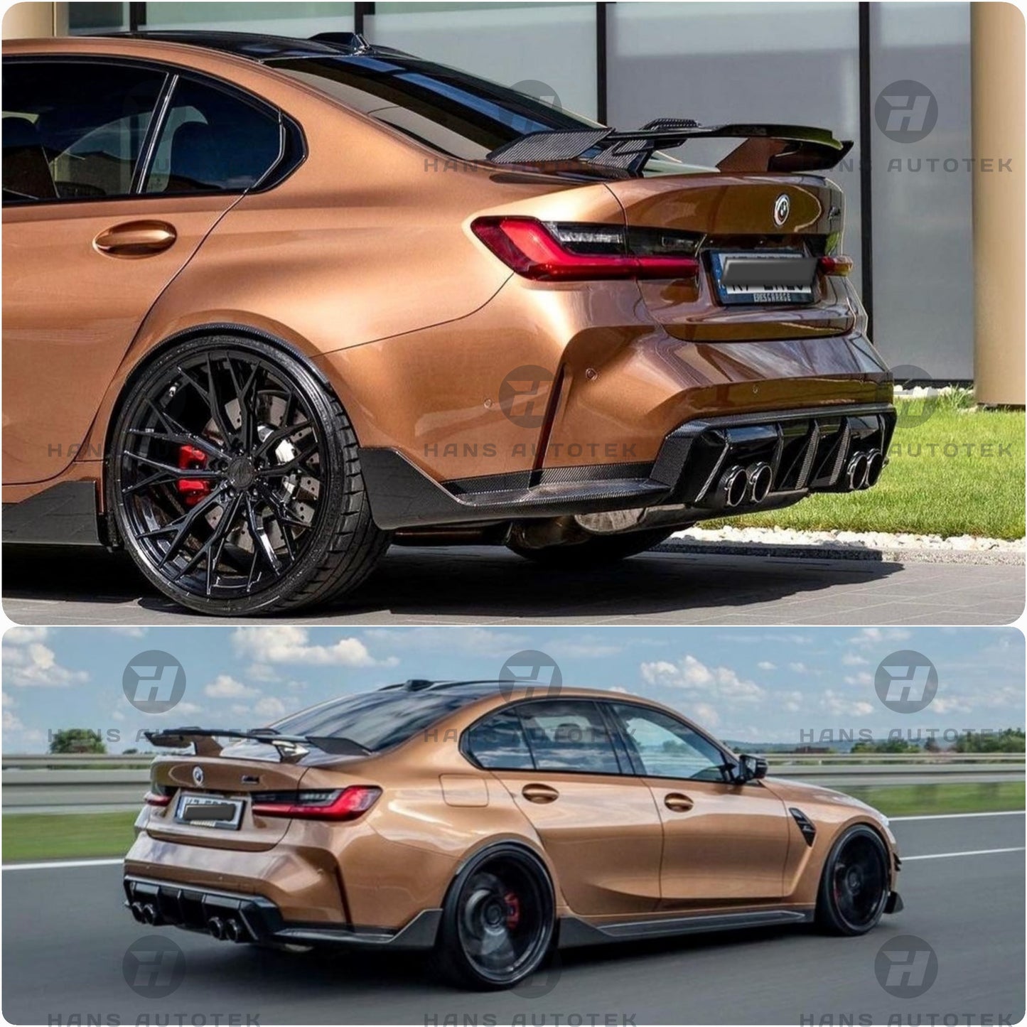 M Performance Style Full Dry Carbon Fibre Rear Spoiler Wing FOR BMW M3 G80 M4 G82 G83