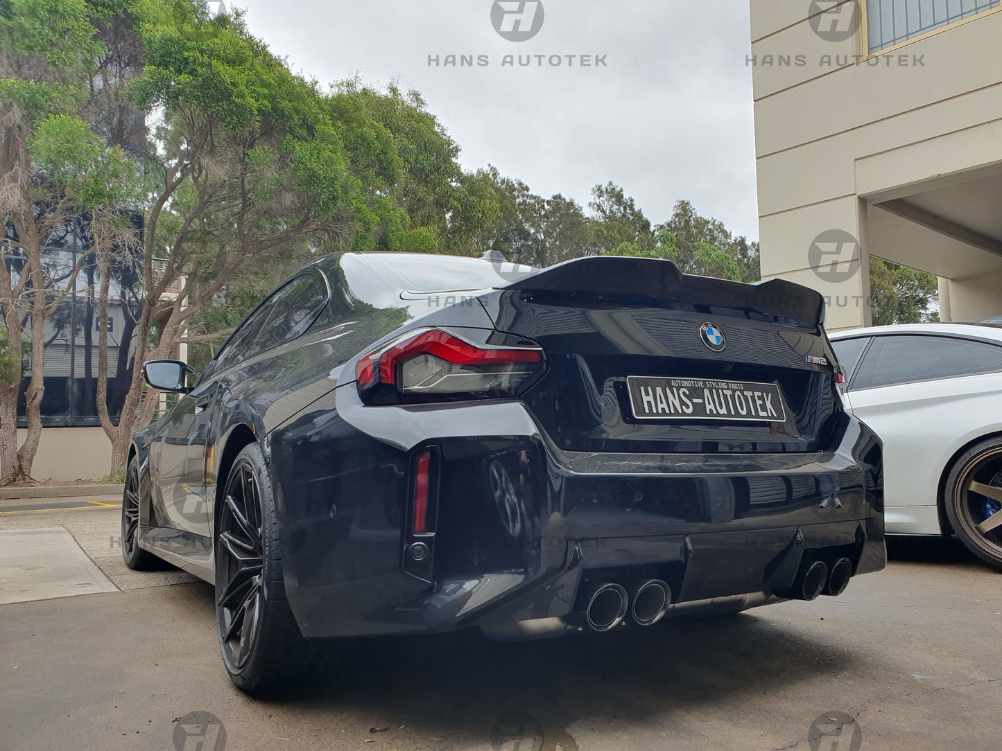 MP STYLE REAL CARBON FIBER REAR TRUNK SPOILER FOR BMW M2 G87 & 2 SERIES G42 COUPE