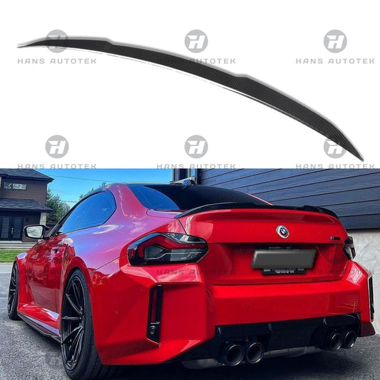 V STYLE REAL CARBON FIBER REAR TRUNK SPOILER FOR BMW M2 G87 & 2 SERIES G42 COUPE (Copy)