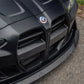 BMW G80 G82 M3 M4 Dry Carbon Front Bar Grille Cover - view 4