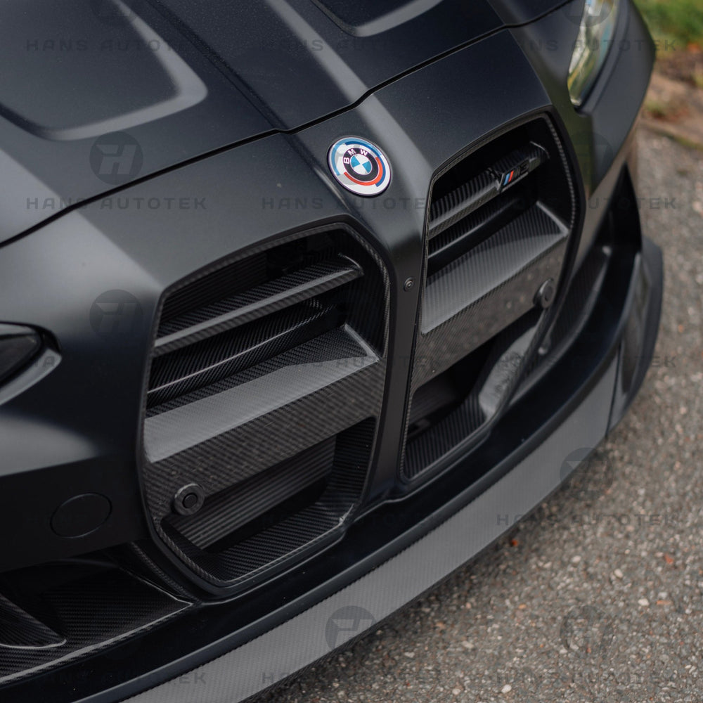 BMW G80 G82 G83 M3 M4 Full Dry Carbon Fiber Front Bar Grill Cover