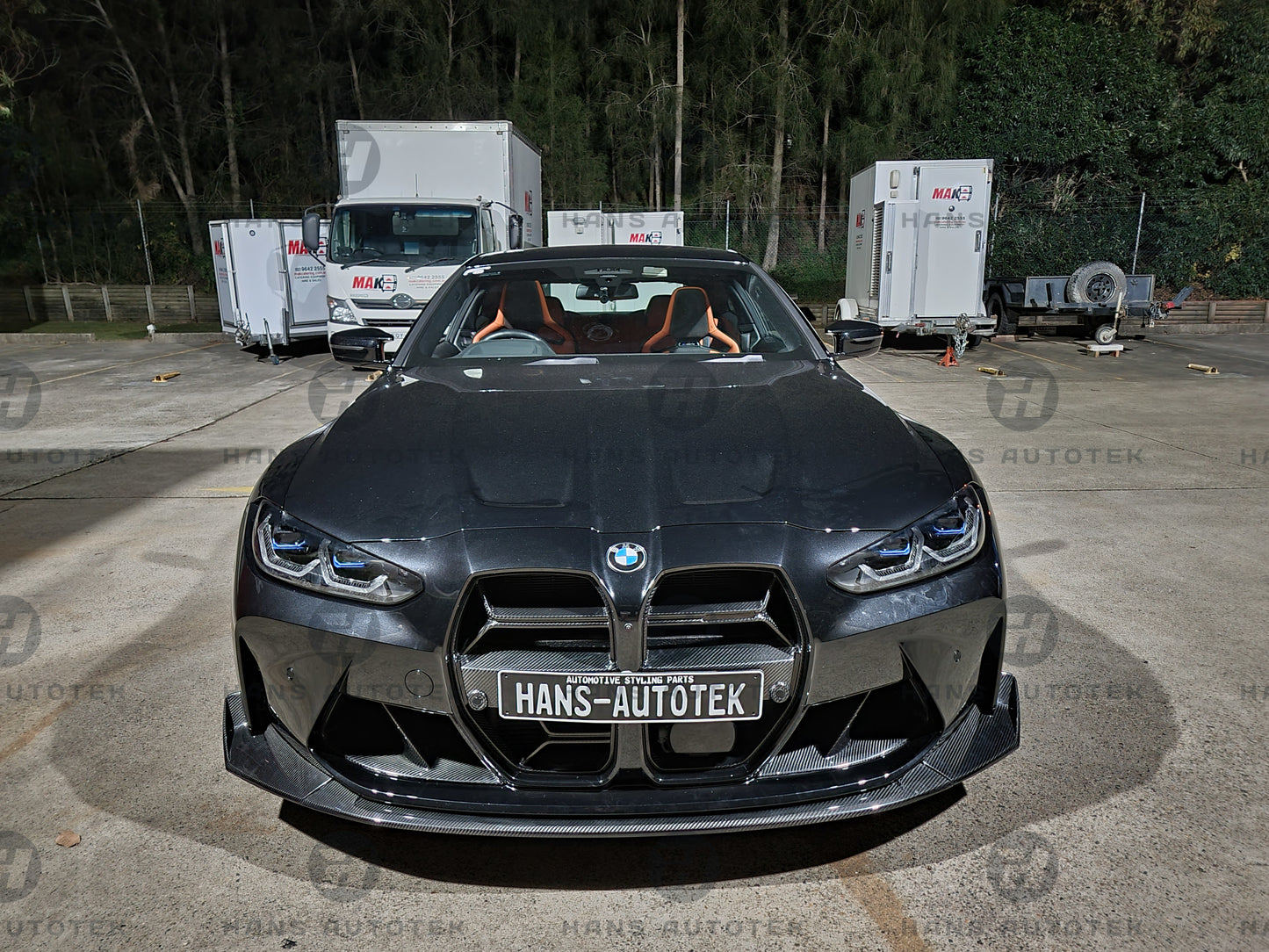 FULL DRY CARBON FIBER CSL STYLE FRONT LIP FOR BMW M3 M4 G80 G82 G83 ( 2020-Up )