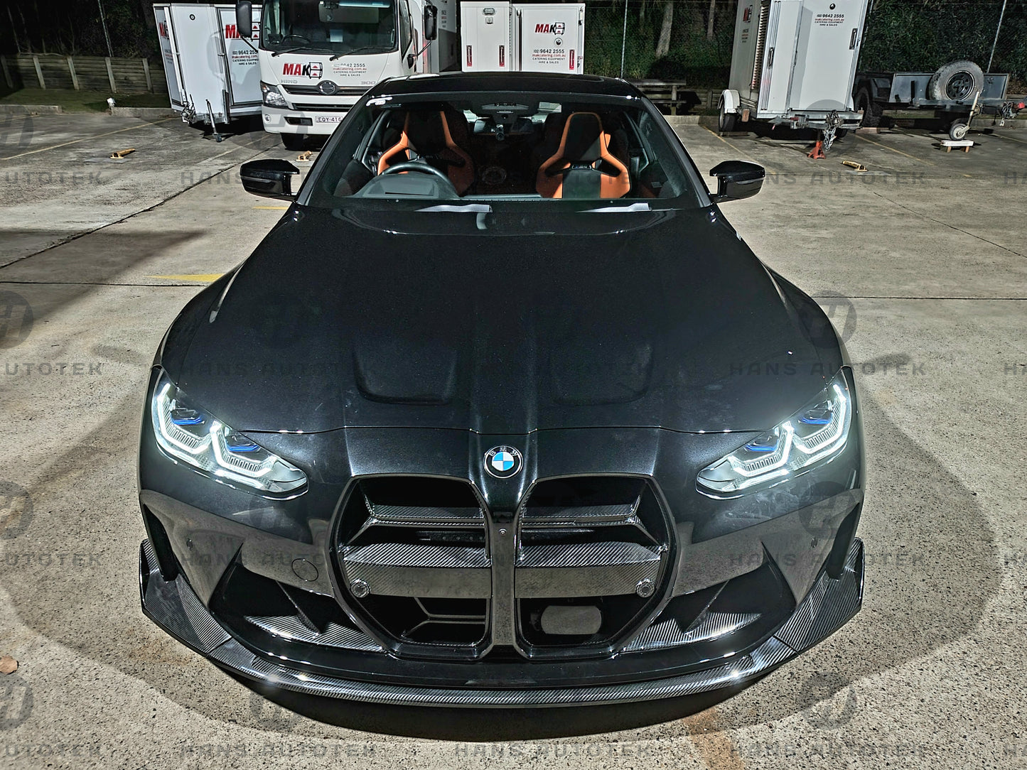 FULL DRY CARBON FIBER CSL STYLE FRONT LIP FOR BMW M3 M4 G80 G82 G83 ( 2020-Up )