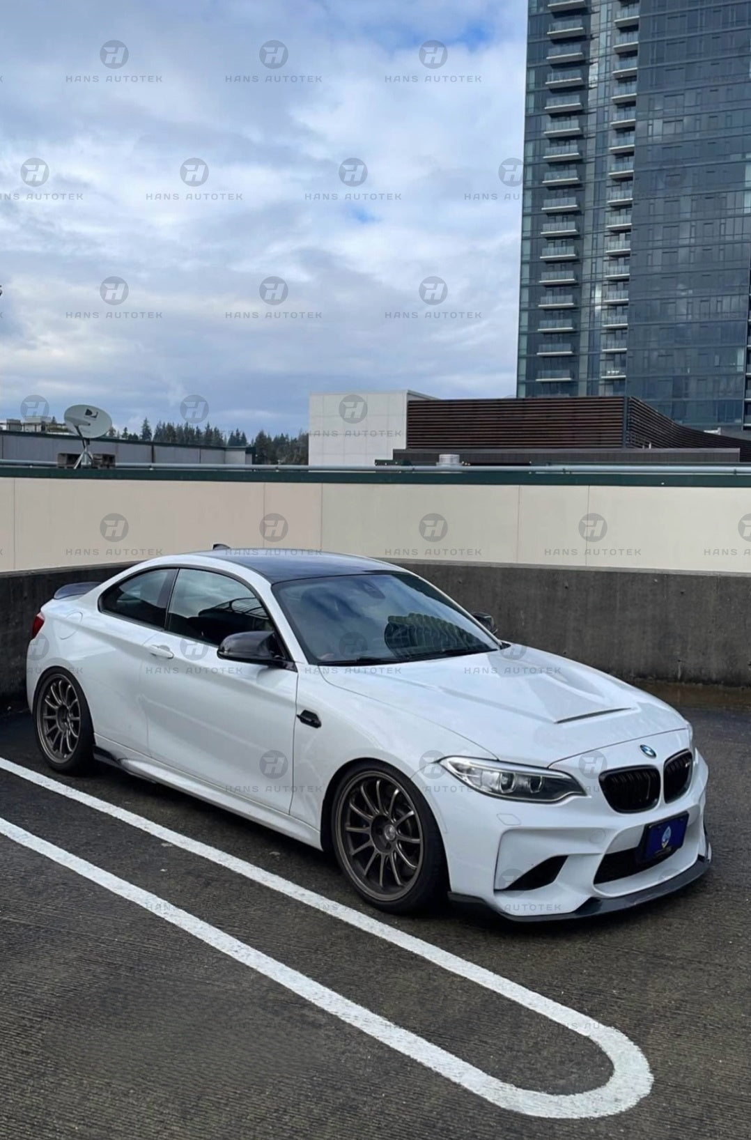 MPerformance Style Real Carbon Fiber Front Spliter Lip For OG BMW M2 F87 (16-18)