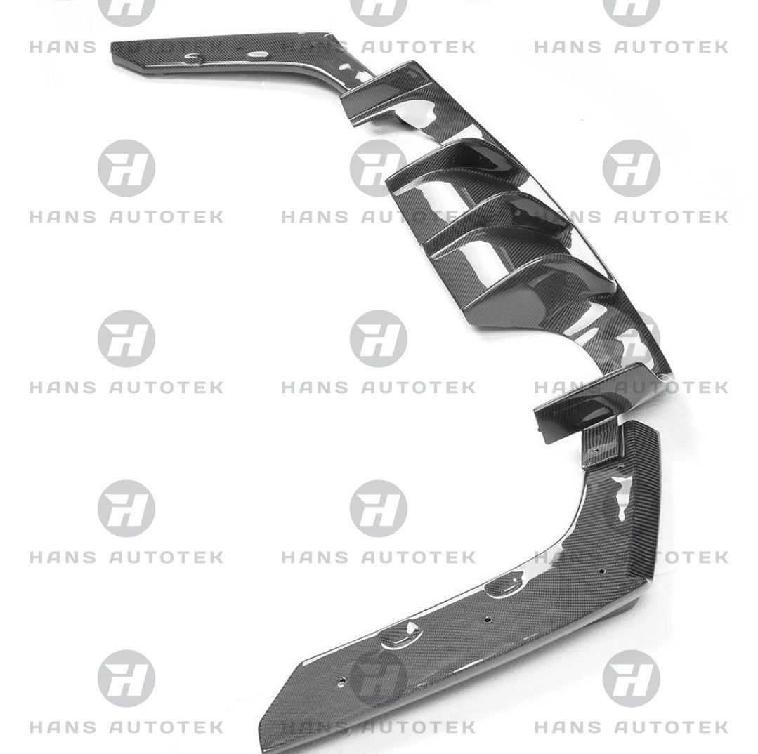 V Style Real Full Carbon Fiber Rear Diffuser FOR BMW M3 M4 F80 F82 F83