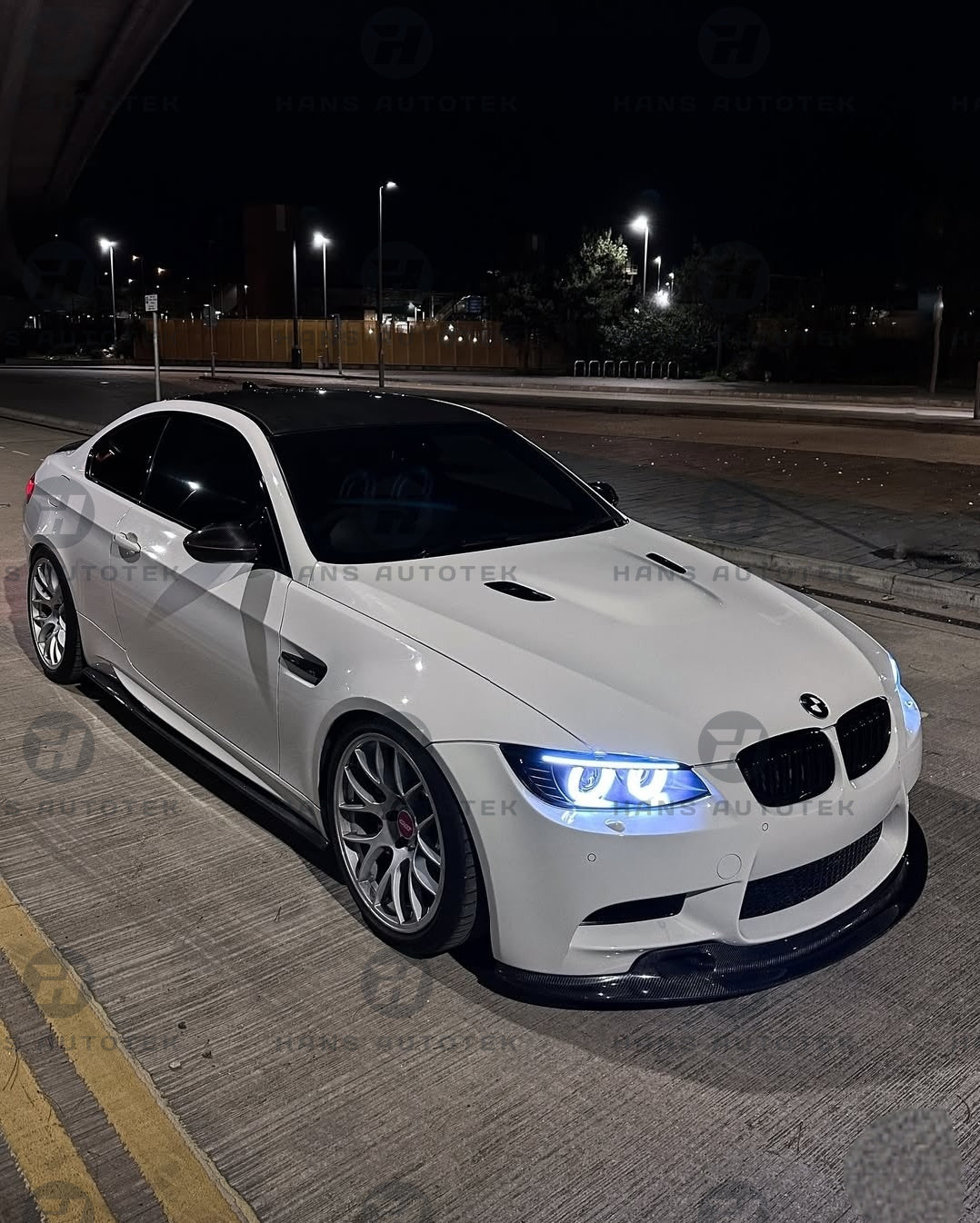 GT4 V2 GT STYLE REAL CARBON FIBER FRONT LIP SPLITTERS FOR BMW M3 E92 E93 E90