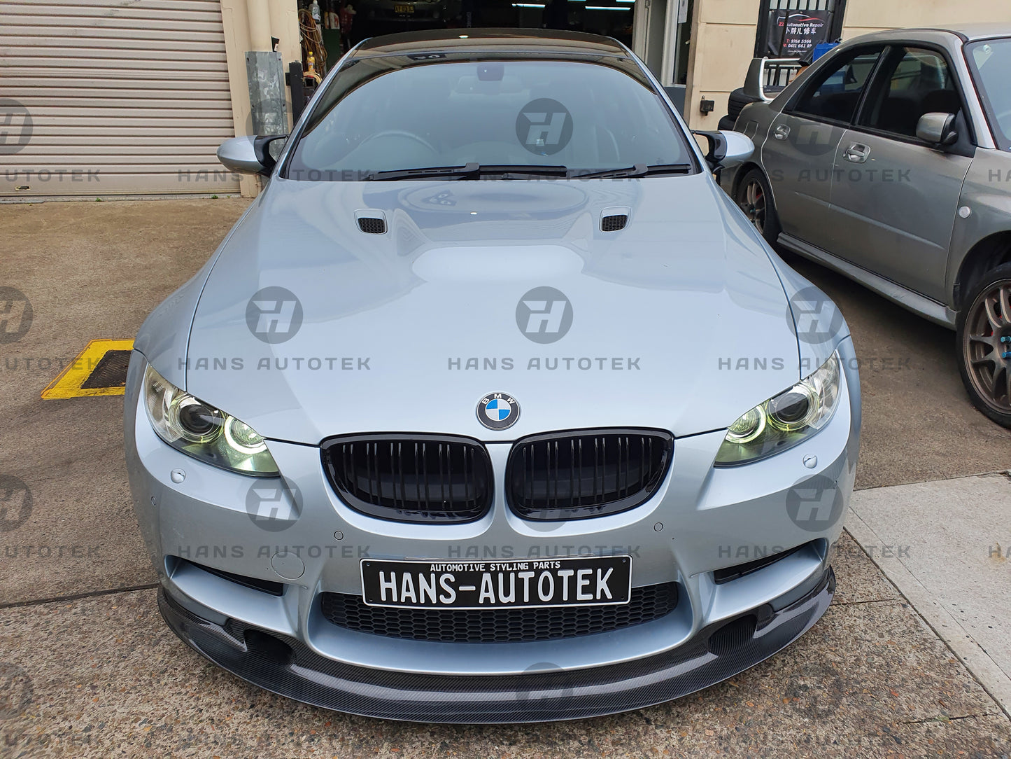 GT4 V2 GT STYLE REAL CARBON FIBER FRONT LIP SPLITTERS FOR BMW M3 E92 E93 E90