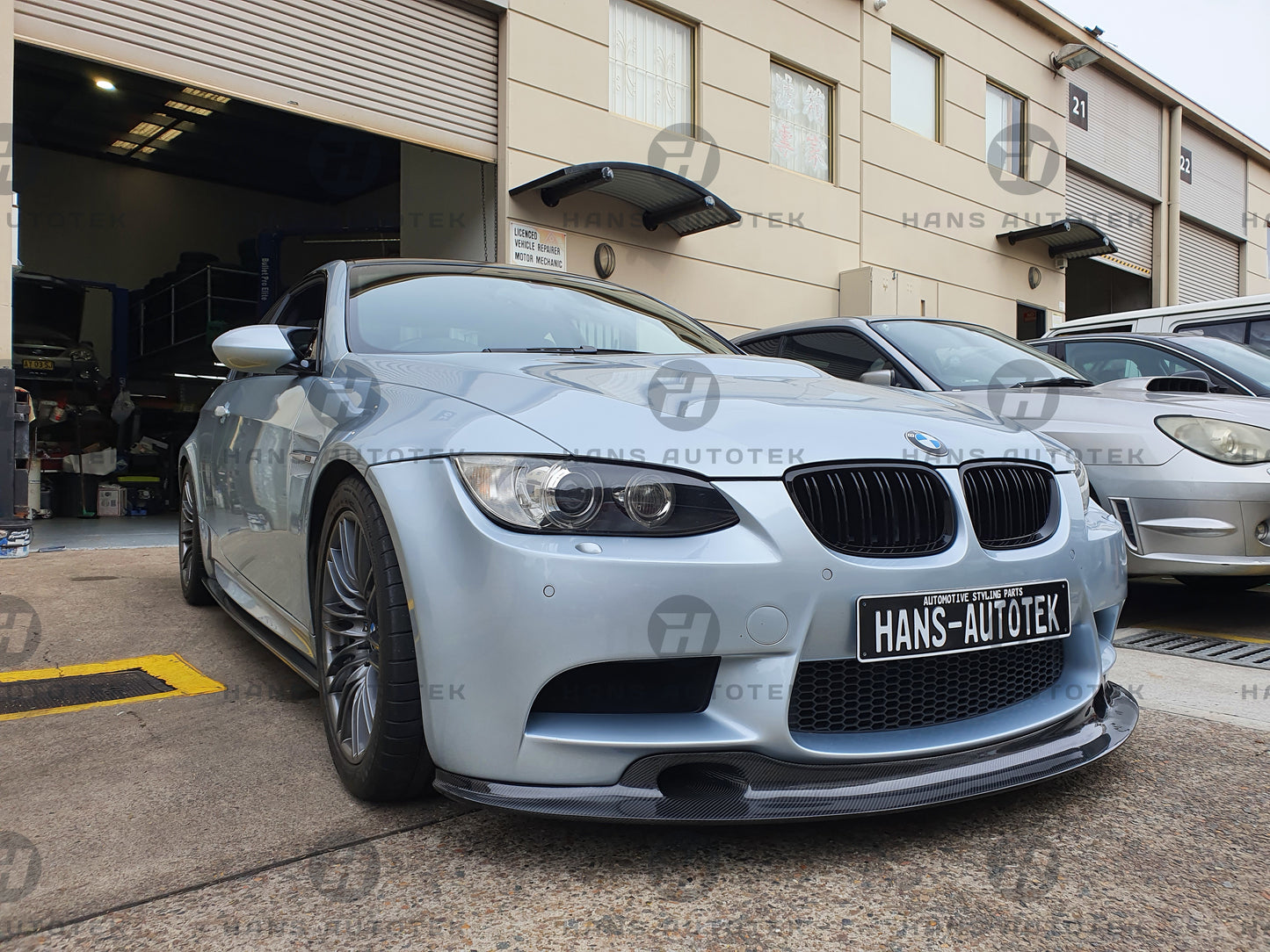 GT4 V2 GT STYLE REAL CARBON FIBER FRONT LIP SPLITTERS FOR BMW M3 E92 E93 E90