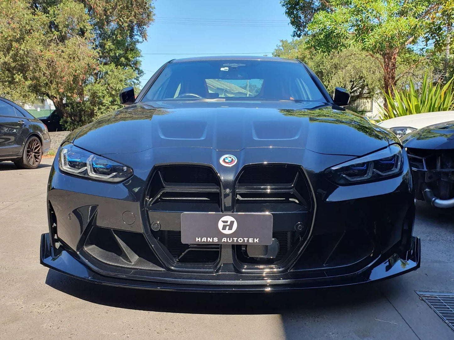 CSL Style Gloss Black Splitter Front Lip FOR BMW M3 M4 G80 G82 G83 ( 2020+ )