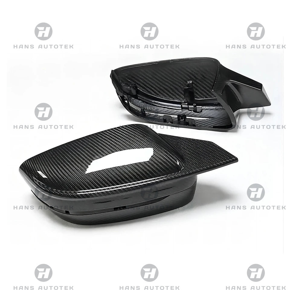M4 Style Dry Carbon Fiber Mirrors CAP FOR BMW 3 SERIES G20 G21 4 SERI G22 (RHD )
