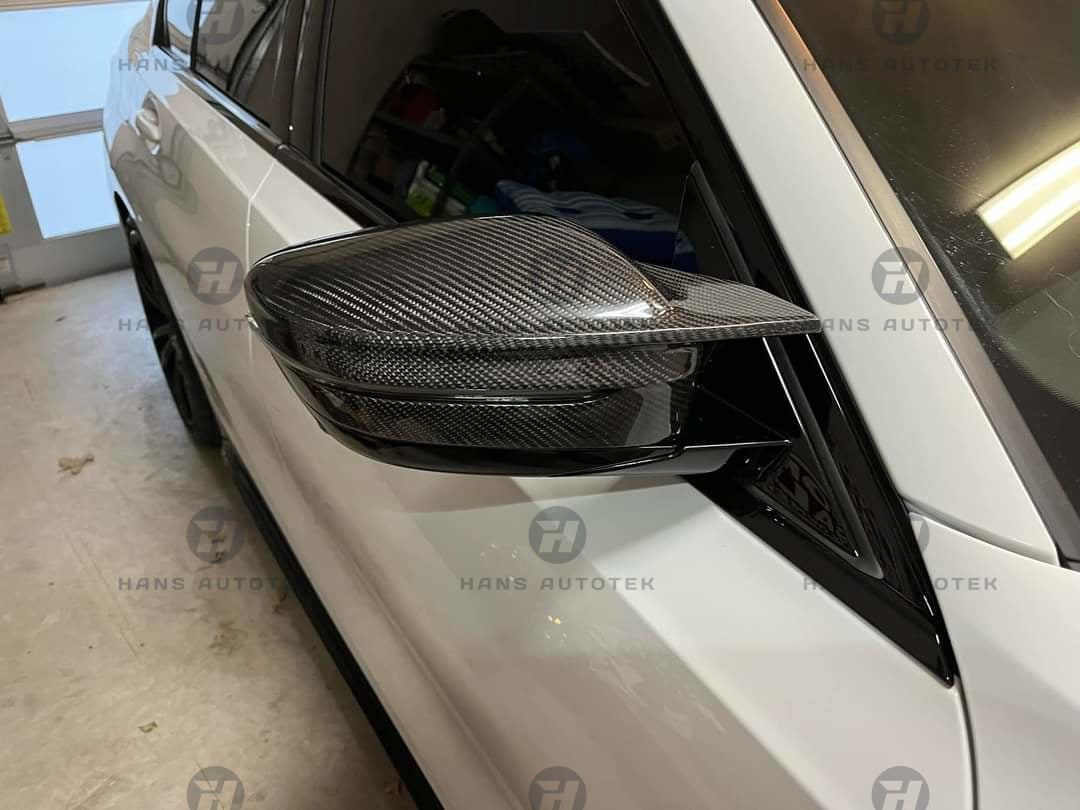 M4 Style Dry Carbon Fiber Mirrors CAP FOR BMW 3 SERIES G20 G21 4 SERI G22 (RHD )