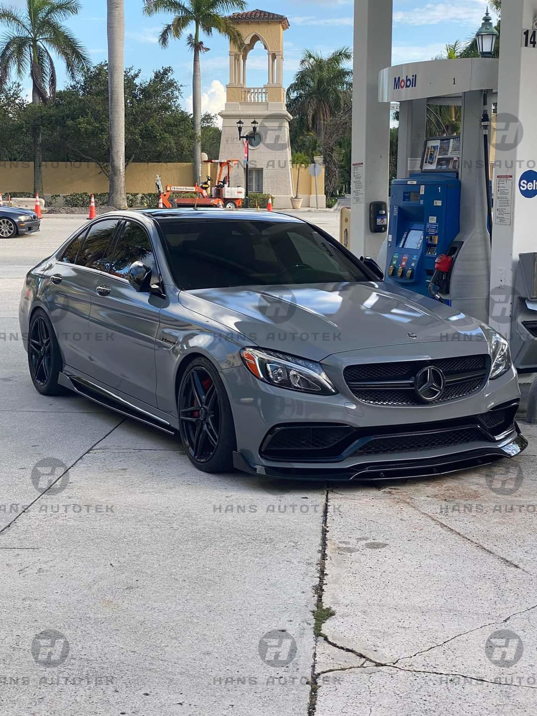 BRABUS Style Gloss Black Front Lip for Mercedes-Benz C63S AMG W205 C205 SEDAN