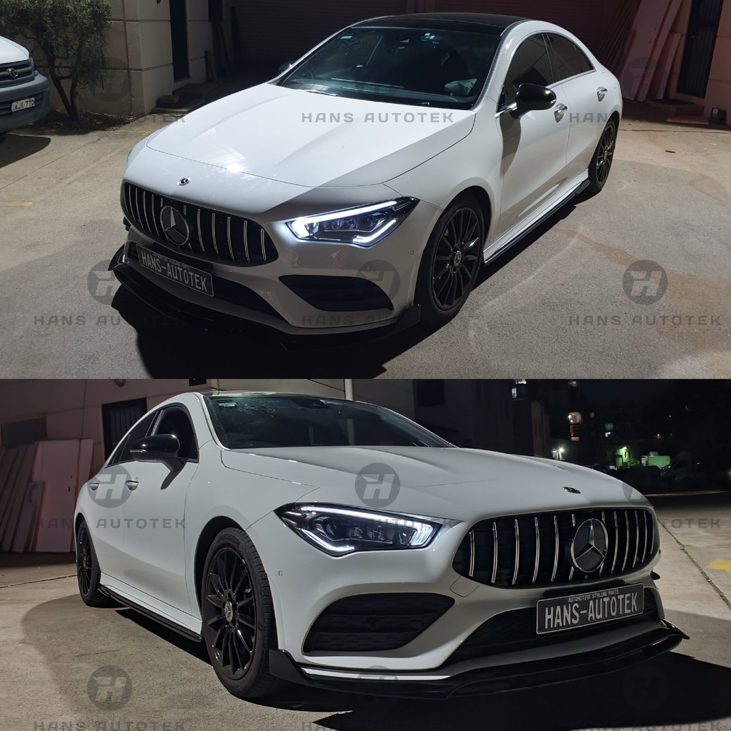 AMG GT Style Chrome Black Bumper Front Grill for Mercedes CLA W118 CLA35 (18-23)