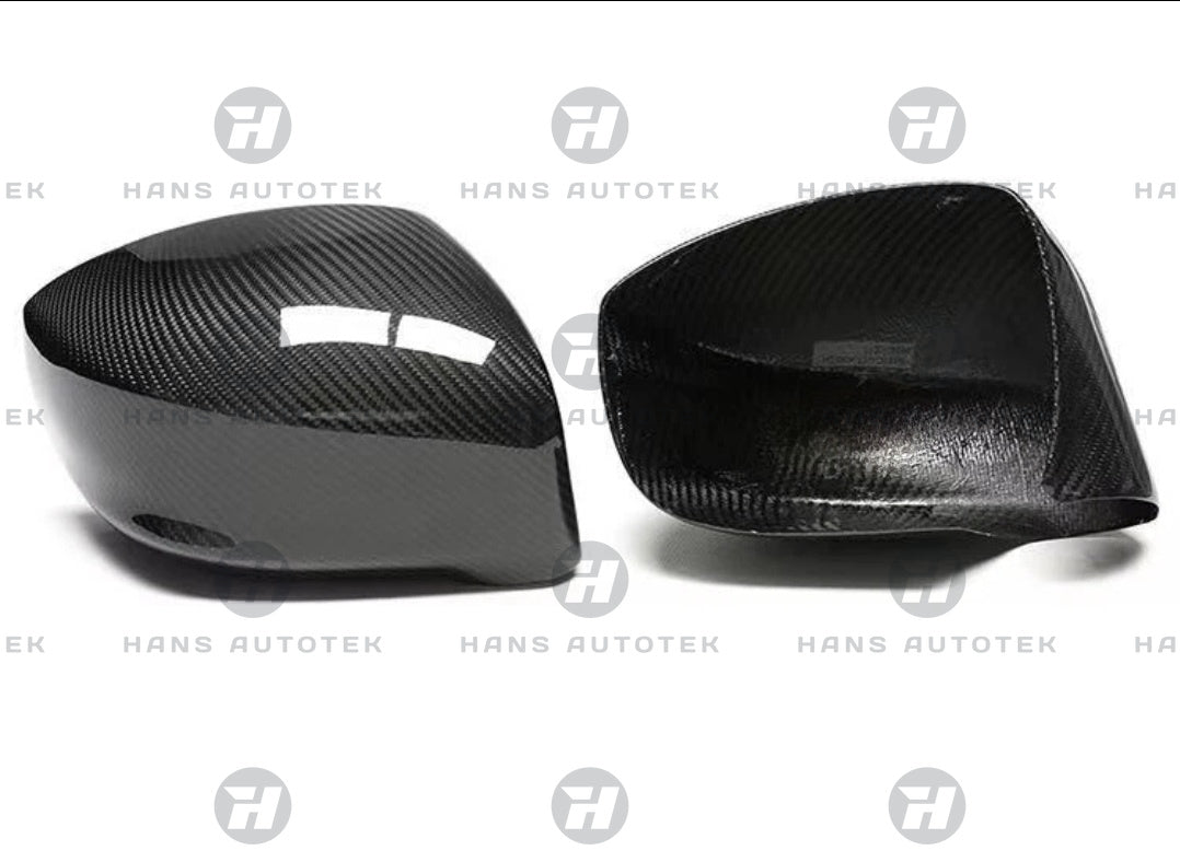 FULL PURE DRY CARBON FIBER MIRROR CAPS ADD ON FOR NISSAN GTR R35 NISMO (2007-2025)