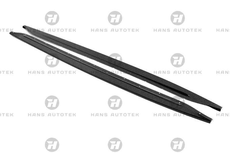 Real Carbon Fiber Side Skirts Extension For BMW M3 M4 G80 G81 G82 G83