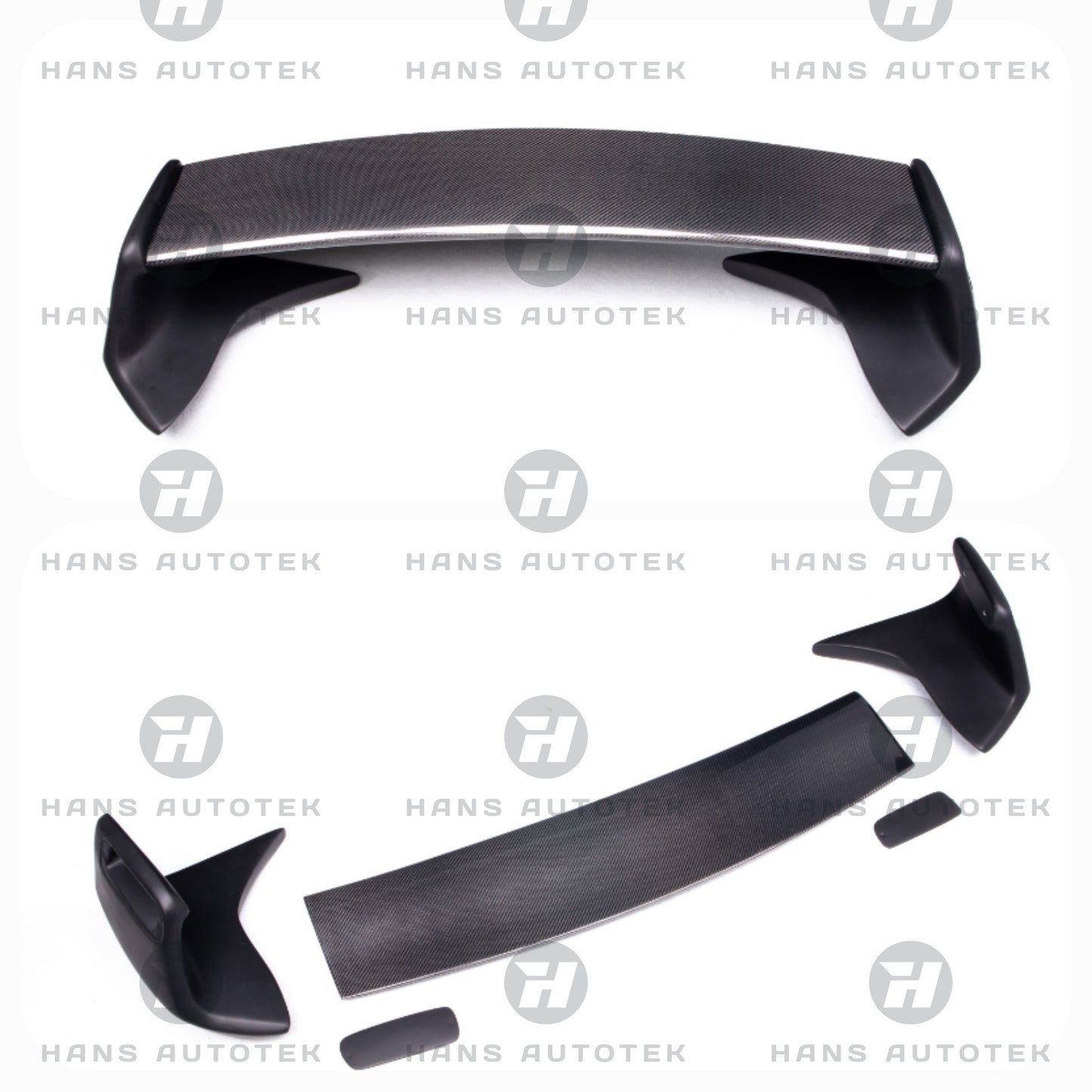 REAL CARBON FIBER STREET H STYLE REAR TRUNK WING FOR TOYOTA SUPRA MK5 A90 GR GTS