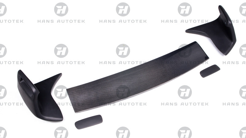 REAL CARBON FIBER STREET H STYLE REAR TRUNK WING FOR TOYOTA SUPRA MK5 A90 GR GTS