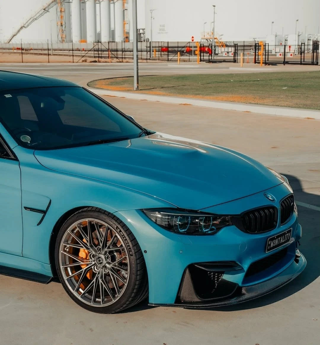 GTS Style V2 Real Carbon Fiber Front Lip Splitter FOR BMW F80 F82 F83 M3 M4
