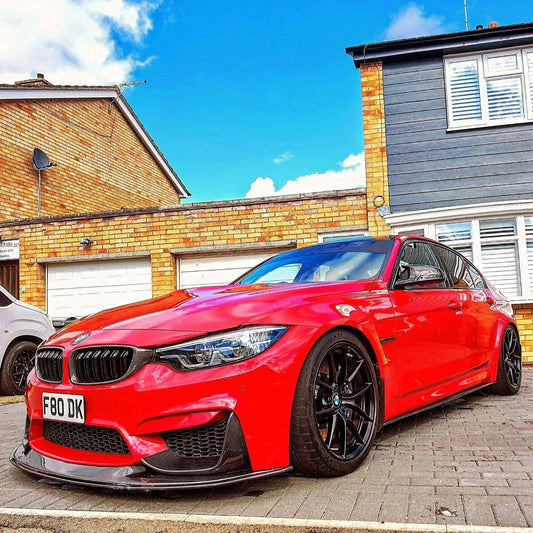 GTS Style V2 Real Carbon Fiber Front Lip Splitter FOR BMW F80 F82 F83 M3 M4