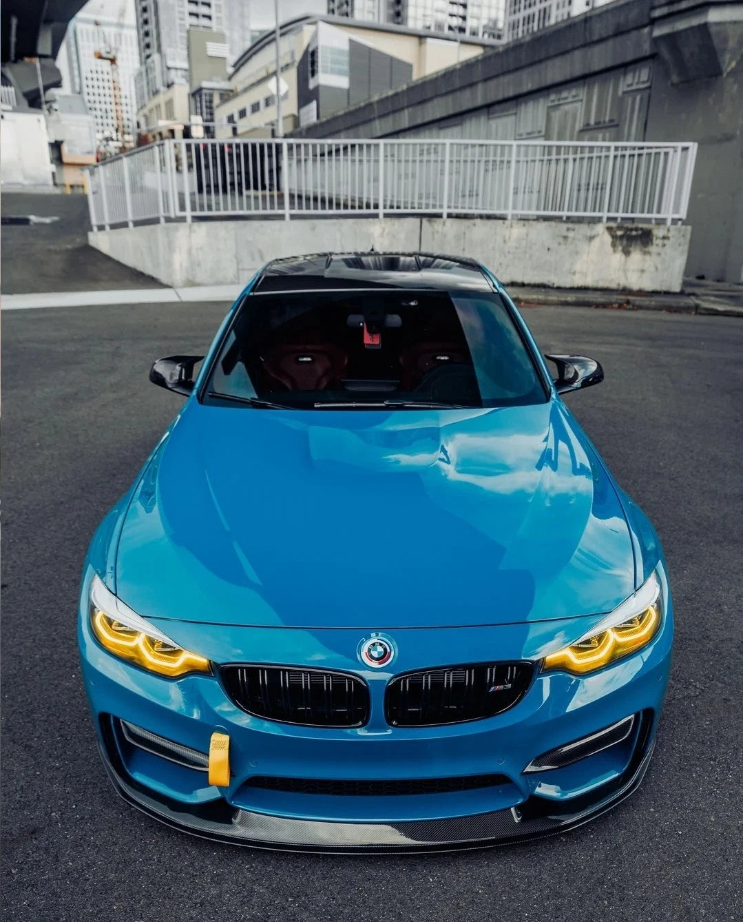 GTS Style V2 Real Carbon Fiber Front Lip Splitter FOR BMW F80 F82 F83 M3 M4