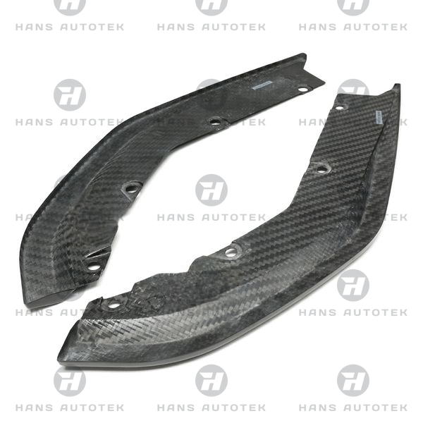 P Style Dry Carbon Fiber Rear Bumper Splitters FOR BMW M3 G80 G81 Sedan & Wagon