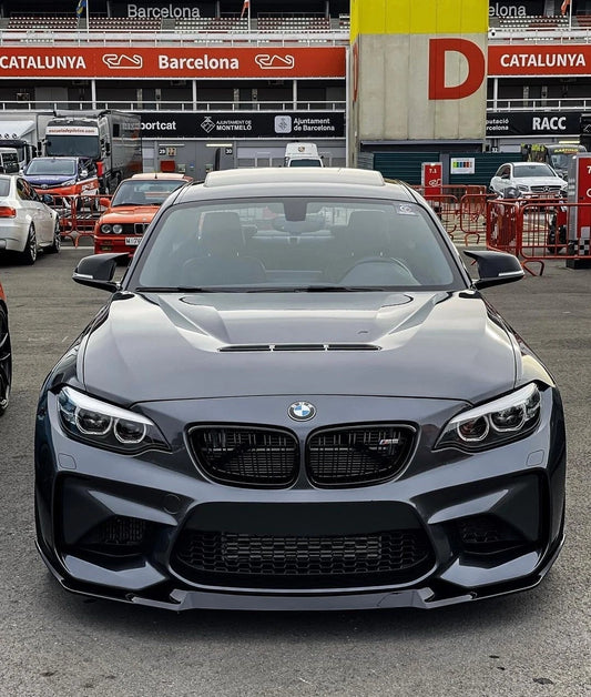 CS Style Gloss Black Front Lip Splitter For BMW F87 M2 & M2 Competition (16-22)